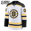 Dresovi Boston Bruins 2024-25 Fanatics Premium Custom Gostujući Bijela - Dječji